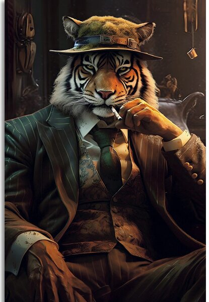 Stampa su tela – Gangster animale tigre