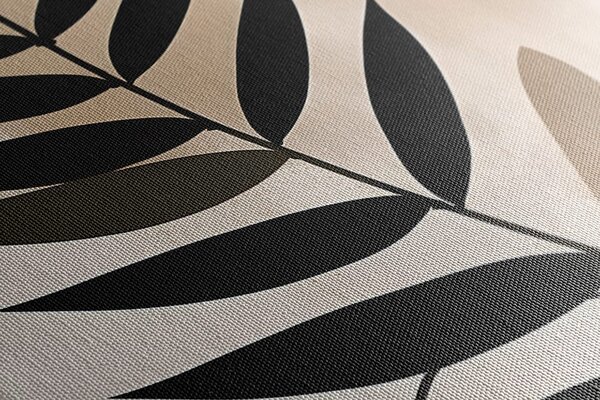 Quadro su tela – Forme botaniche astratte felce