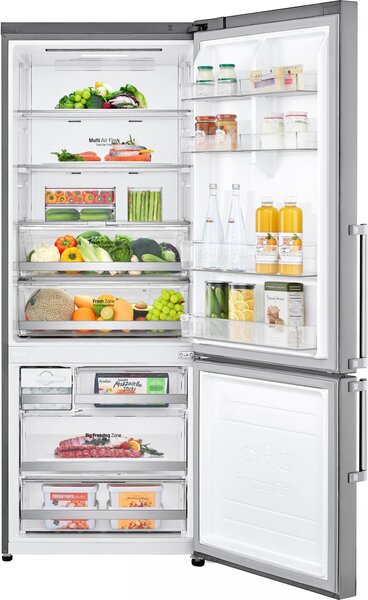 Lg Frigorifero Combinato Capacit 462 Litri Classe D No Frost Inverter con WiFi colore Grigio - GBB569NSAGB.ANSQEUT