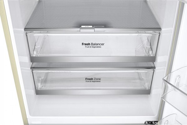 Lg Frigorifero Combinato Capacit 462 Litri Classe energetica E Raffreddamento No Frost colore Sabbia - GBB567SECMN