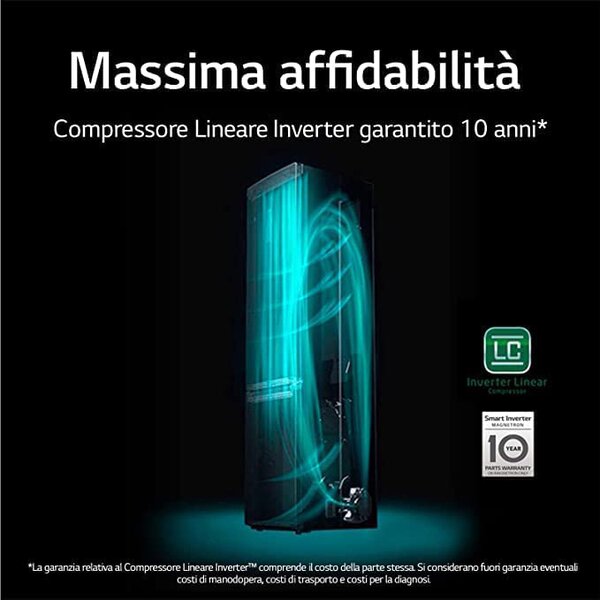 Lg Frigorifero Combinato Capacit 462 Litri Classe energetica E Raffreddamento No Frost colore Inox - GBB567PZCMB