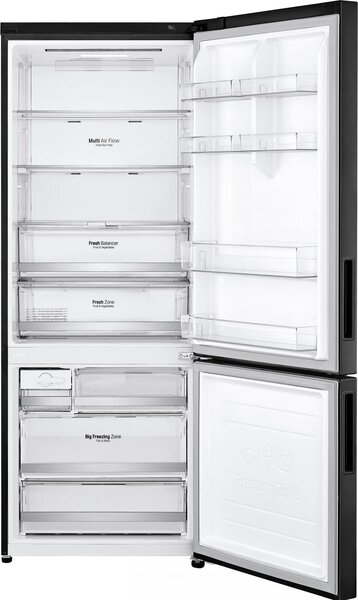 Lg Frigorifero Combinato Capacit 462 Litri Classe energetica E No Frost colore Nero - GBB569MCAMN.AMCQEUT
