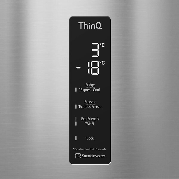 Lg Frigorifero Combinato Capacit 462 Litri Classe energetica E Raffreddamento No Frost colore Inox - GBB567PZCMB
