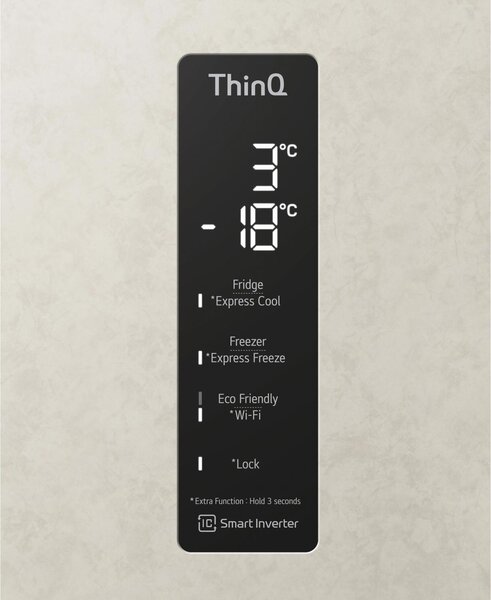 Lg Frigorifero Combinato Capacit 462 Litri Classe energetica E Raffreddamento No Frost colore Sabbia - GBB567SECMN