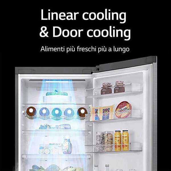 Lg Frigorifero Combinato Capacit 462 Litri Classe energetica E Raffreddamento No Frost colore Inox - GBB567PZCMB