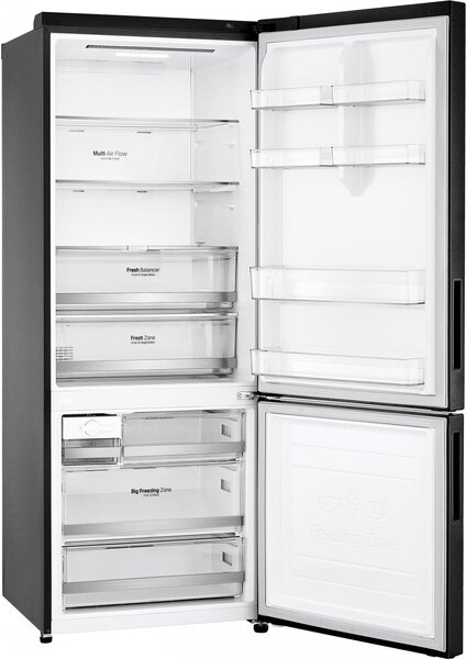 Lg Frigorifero Combinato Capacit 462 Litri Classe energetica E No Frost colore Nero - GBB569MCAMN.AMCQEUT