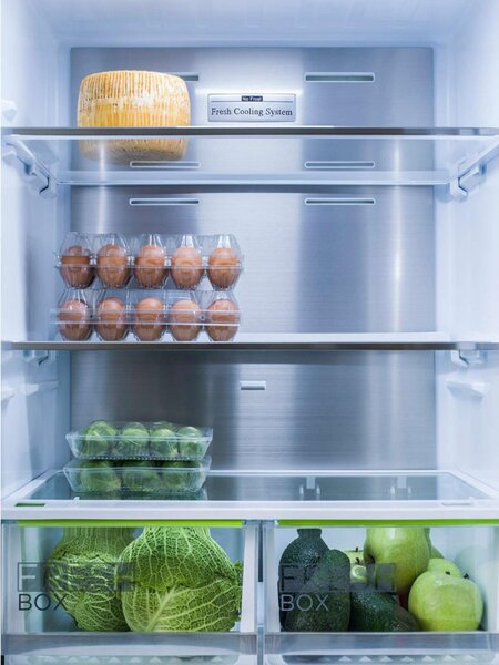 MIDEA Frigorifero Combinato Capacit 468 Litri Classe energetica E Raffreddamento No Frost colore Inox - MDRB593FGE02