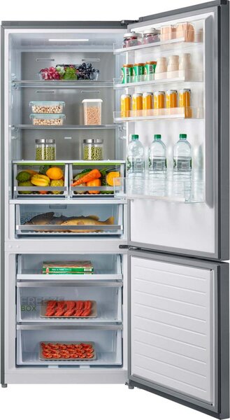 MIDEA Frigorifero Combinato Capacit 468 Litri Classe energetica E Raffreddamento No Frost colore Inox - MDRB593FGE02