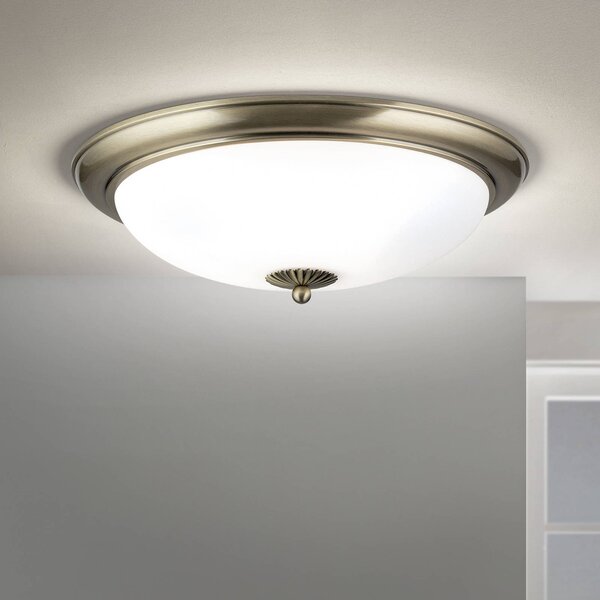ORION Plafoniera soffitto Empire, dimmerabile, Bronzo / Ottone antico, Soggiorno / Sala da pranzo, Metallo, Antico, Plafoniera