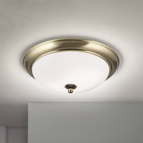 ORION Plafoniera soffitto Empire, dimmerabile, Bronzo / Ottone antico, Soggiorno / Sala da pranzo, Metallo, Antico, Plafoniera