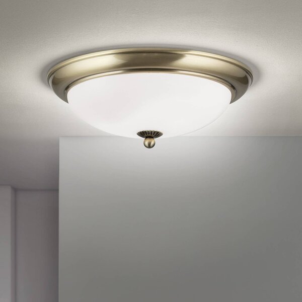 ORION Plafoniera soffitto Empire, dimmerabile, Bronzo / Ottone antico, Soggiorno / Sala da pranzo, Metallo, Antico, Plafoniera
