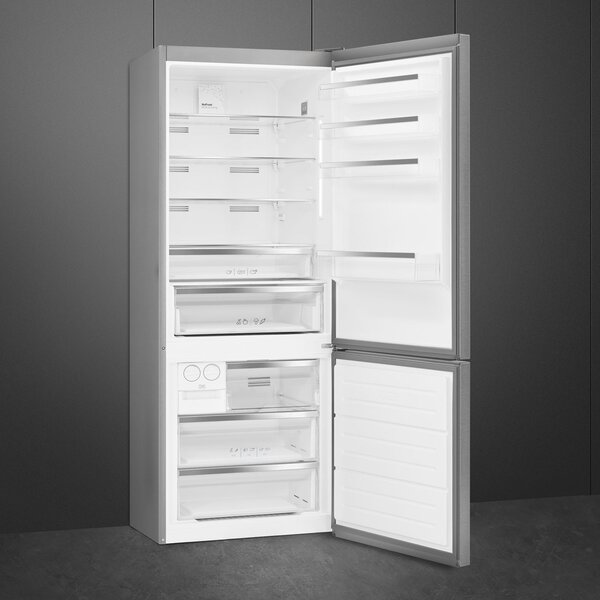 Smeg Frigorifero Combinato Capacit 481 Litri Classe energetica E Raffreddamento No Frost colore Acciaio Inox - FC48XNE