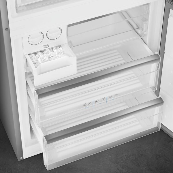 Smeg Frigorifero Combinato Capacit 481 Litri Classe energetica E Raffreddamento No Frost colore Acciaio Inox - FC48XNE