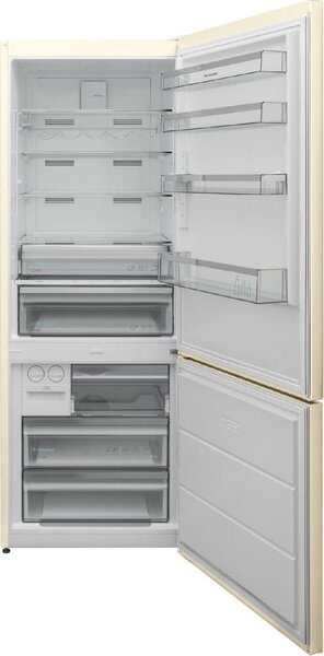 Sharp Frigorifero Combinato Capacit 481 Litri Classe energetica E Raffreddamento Advanced No Frost colore Beige - SJ-NBA34IHXJE