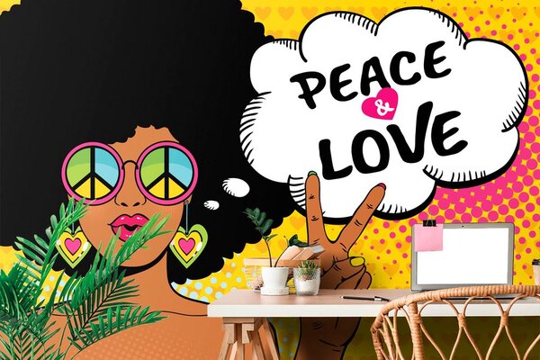 Carta da parati – Vita in pace – PEACE & LOVE