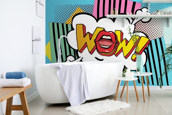 Carta da parati – Stile pop art – WOW!
