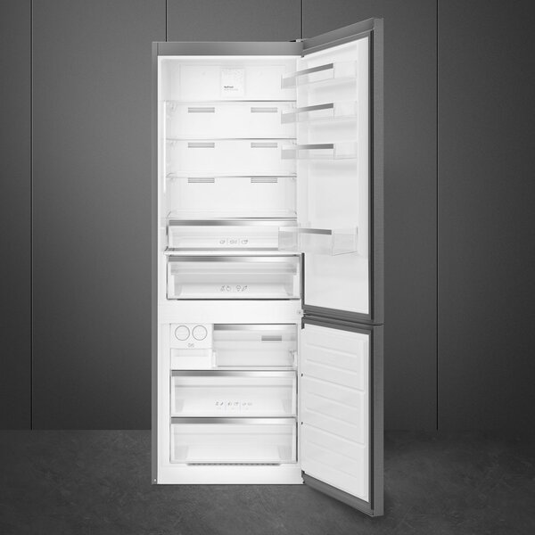 Smeg Frigorifero Combinato Capacit 481 Litri Classe energetica E Raffreddamento No Frost colore Acciaio Inox - FC48XNE