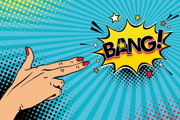 Carta da parati – Motivo pop art – BANG!
