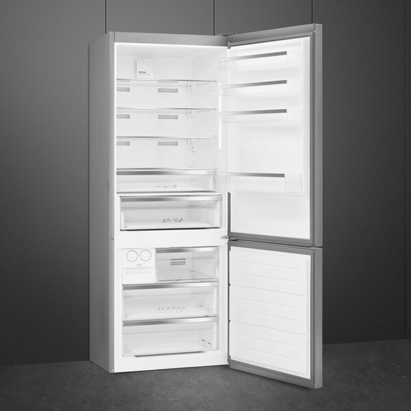 Smeg Frigorifero Combinato Capacit 481 Litri Classe energetica E Raffreddamento No Frost colore Inox - FC48XDNE