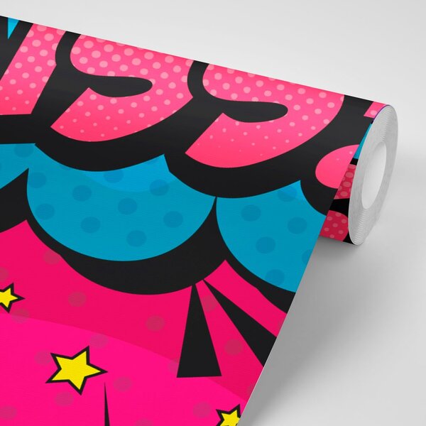 Carta da parati – Rossetto pop art – KISS!