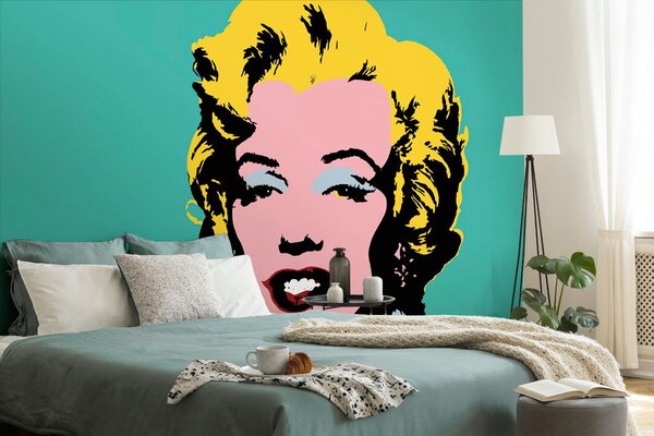 Carta da parati – Iconica Marilyn Monroe in design pop art