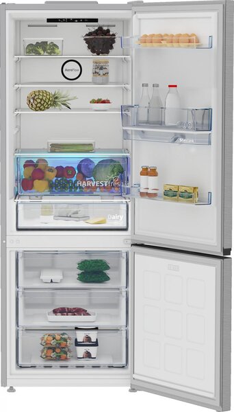 Beko Frigorifero Combinato Capacit 490 Litri Classe energetica E Raffreddamento No Frost colore Inox - B3RCNE564HDXB