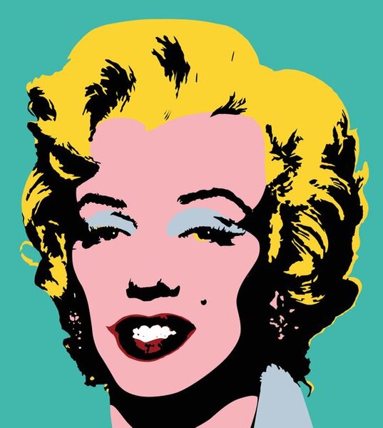 Carta da parati – Iconica Marilyn Monroe in design pop art