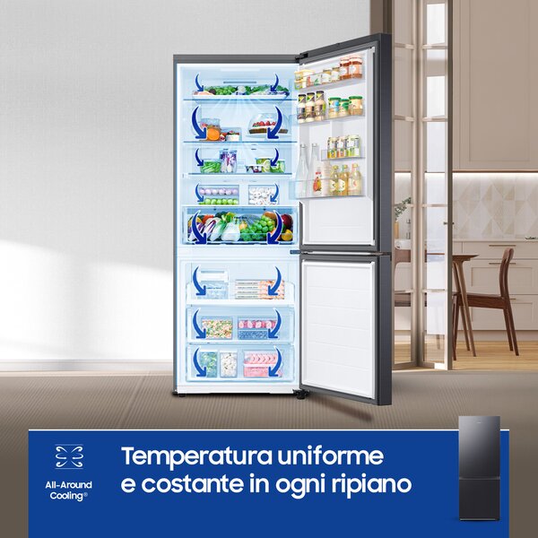 Samsung Frigorifero Combinato Capacit 508 Litri Classe energetica E Raffreddamento No Frost colore Antracite - RB50DG601EB1