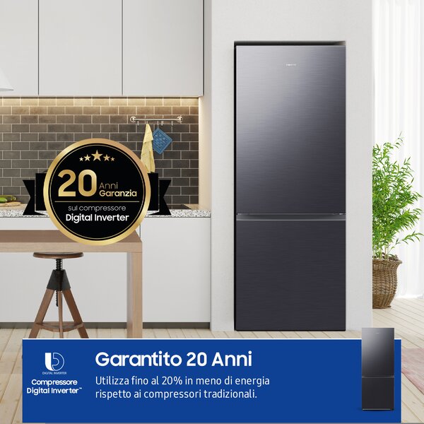 Samsung Frigorifero Combinato Capacit 508 Litri Classe energetica E Raffreddamento No Frost colore Antracite - RB50DG601EB1