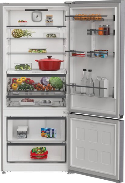 Whirlpool Frigorifero Combinato Capacit 551 Litri Classe energetica C Raffreddamento No Frost colore Acciaio Inox - WHK2 6554 X6E