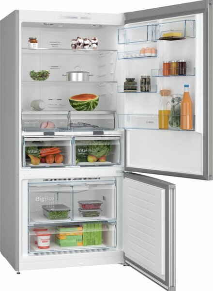Bosch Frigorifero Combinato Capacit 631 Litri Classe energetica E Raffreddamento No Frost colore Acciaio Inox - KGN86VIEA Serie 4