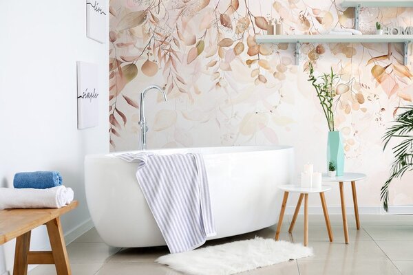 Carta da parati – Tocco Delicato di Natura in Marrone