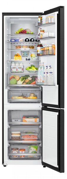 Lg Frigorifero Combinato Classe B Capacit 375 Litri Raffreddamento No Frost AI Inverter colore Black Steel - GBBS726BEV Fit & Max 60cm