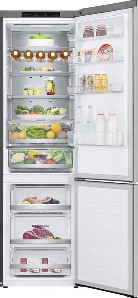 Lg Frigorifero Combinato Classe C Capacit 277 Litri Total No Frost con Smart Inverter colore Inox - GBB72NSVCN1