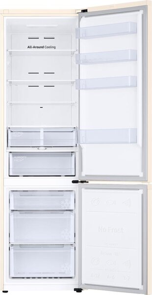 Samsung Frigorifero Combinato Classe D Capacit 390 Litri No Frost Ditigal Inverter con SmartThings Energy colore Sabbia - RB38C603DEL