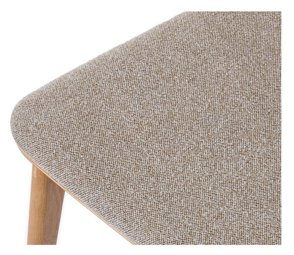 Sedia da pranzo in colore beige-naturale Livo - Unique Furniture