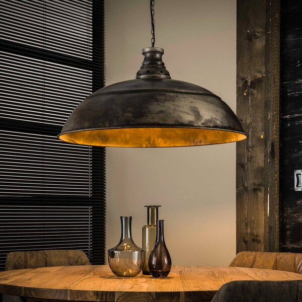 ZIJLSTRA Lampada a sospensione Spitse Pet, dimmerabile, Alluminio / Grigio / Zincato, Soggiorno / Sala da pranzo, Metallo, Vintage, Lampada a sospensione