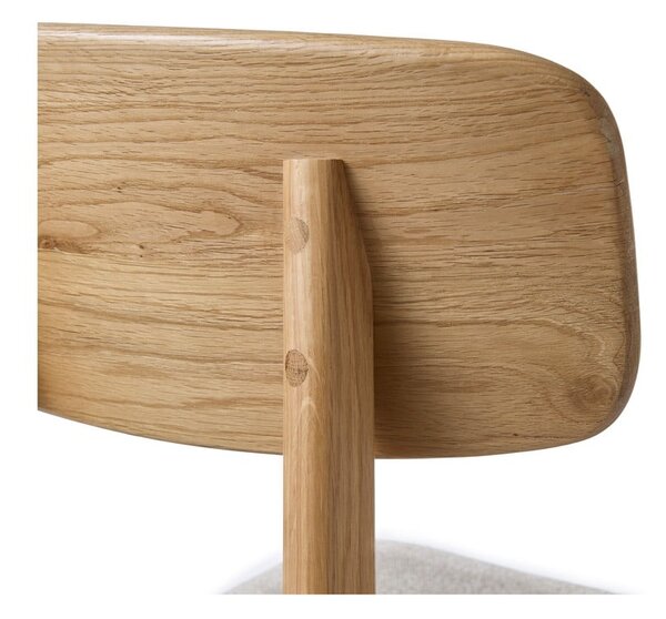 Sedia da pranzo in colore beige-naturale Livo - Unique Furniture