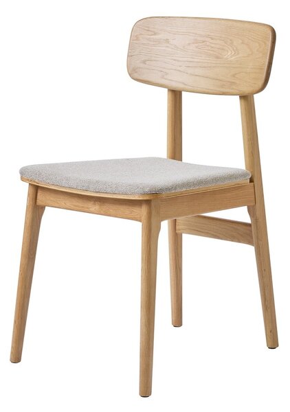 Sedia da pranzo in colore beige-naturale Livo - Unique Furniture
