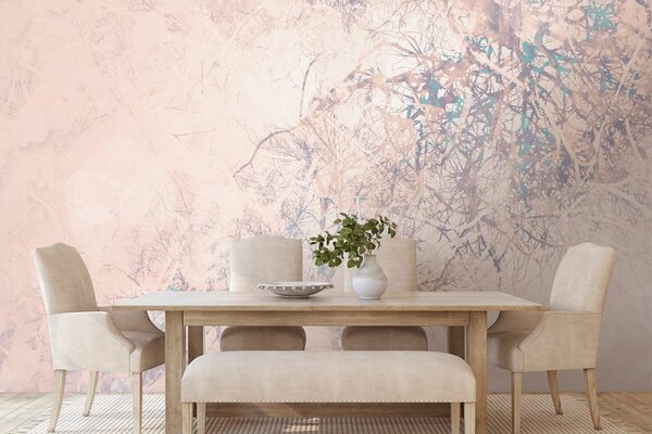 Carta da parati – Rami astratti beige