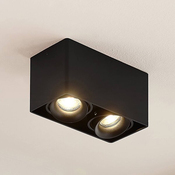 Faretto a soffitto Kubika Arcchio, dimmerabile, Nero, Corridoio, Alluminio, Moderno, Plafoniera