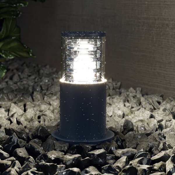 Maytoni Lampione da giardino Bronx, dimmerabile, Alluminio / Grigio / Zincato, Alluminio, Moderno, Lampada da esterni