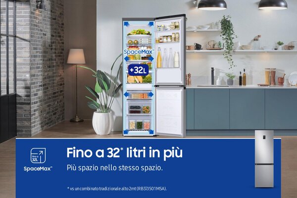 Samsung Frigorifero Combinato No Frost Capacit 344 Litri Classe energetica D colore Inox - RB34C675DSA