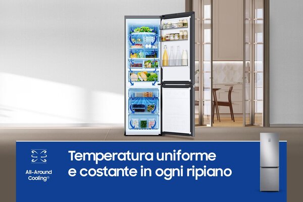 Samsung Frigorifero Combinato No Frost Capacit 344 Litri Classe energetica C colore Inox - RB34C775CS9