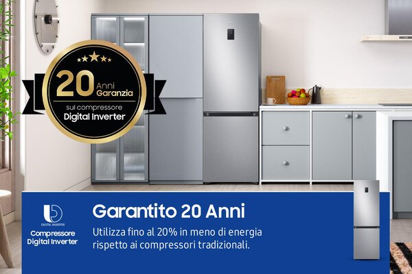 Samsung Frigorifero Combinato No Frost Capacit 344 Litri Classe energetica D colore Inox - RB34C675DSA