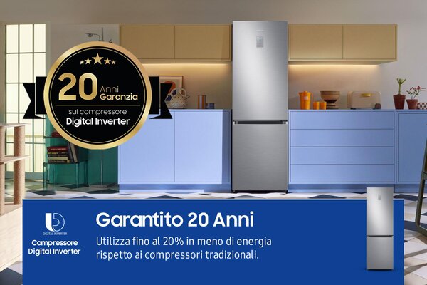 Samsung Frigorifero Combinato No Frost Capacit 344 Litri Classe energetica C colore Inox - RB34C775CS9