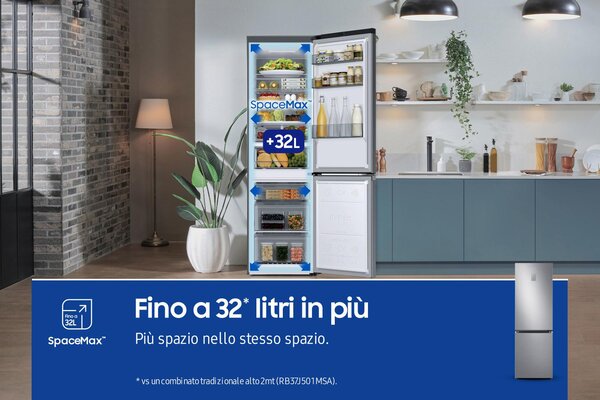Samsung Frigorifero Combinato No Frost Capacit 344 Litri Classe energetica C colore Inox - RB34C775CS9