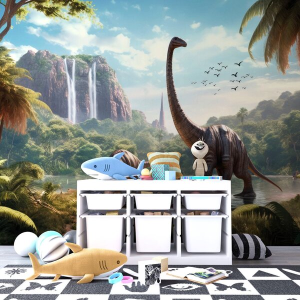 Carta da parati – Terra inesplorata dei dinosauri