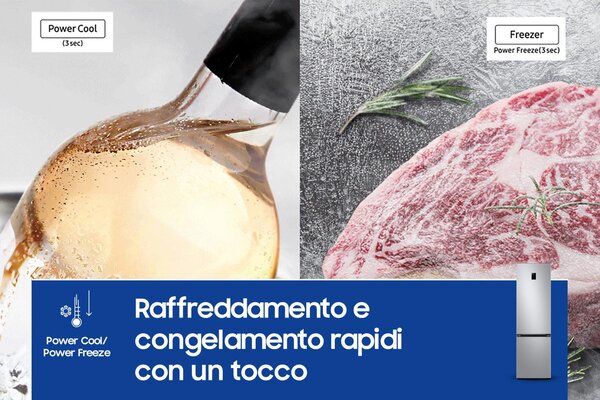 Samsung Frigorifero Combinato No Frost Capacit 390 Litri Classe energetica C colore Inox - RB38C672CSA/EF