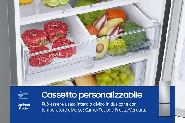 Samsung Frigorifero Combinato No Frost Capacit 390 Litri Classe energetica D colore Inox - RB38C603DSA